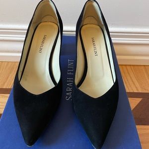 Sarah Flint 
Emma Black Pump (Suede with tortoise heel)
Size 38